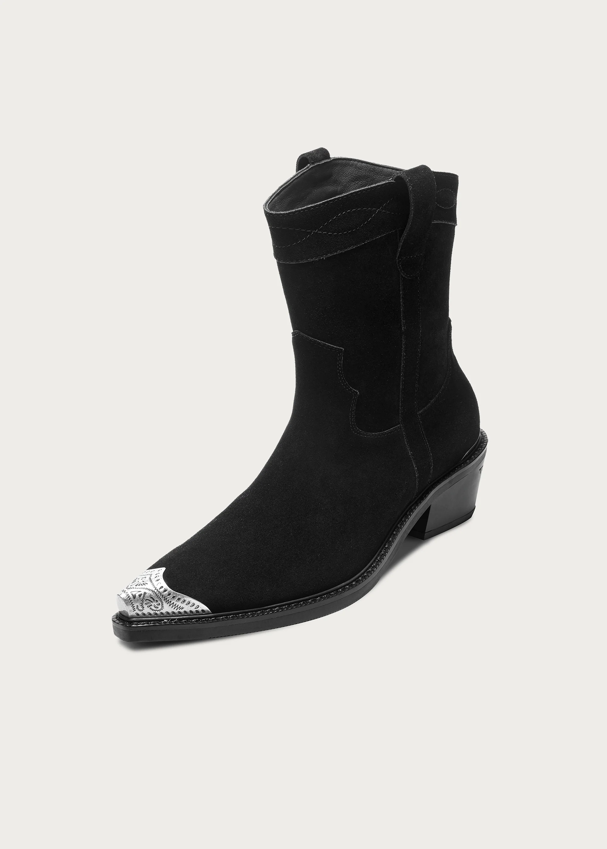 Western Cowboy-Style Ankle Boots - Image 6