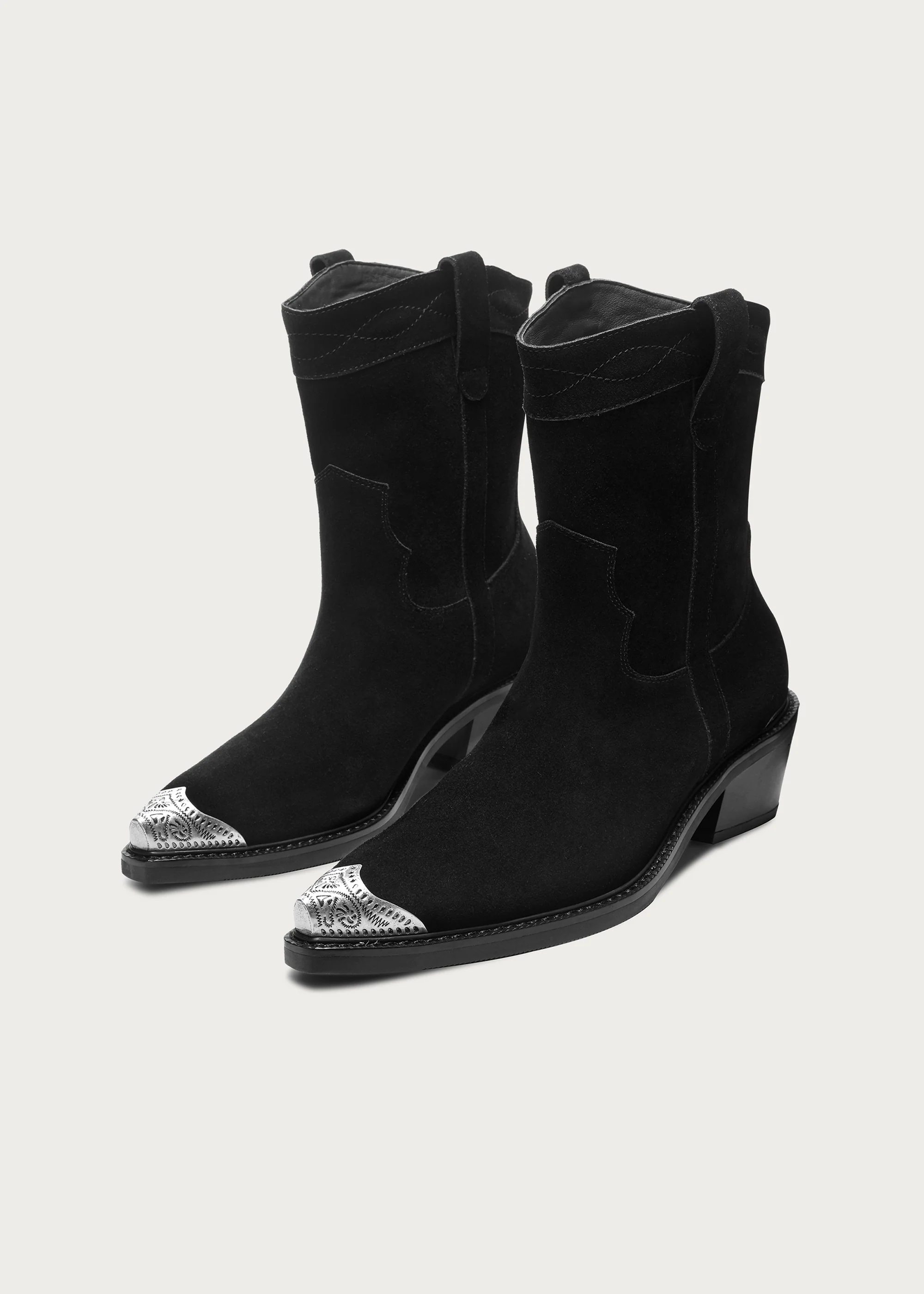 Western Cowboy-Style Ankle Boots - Image 7