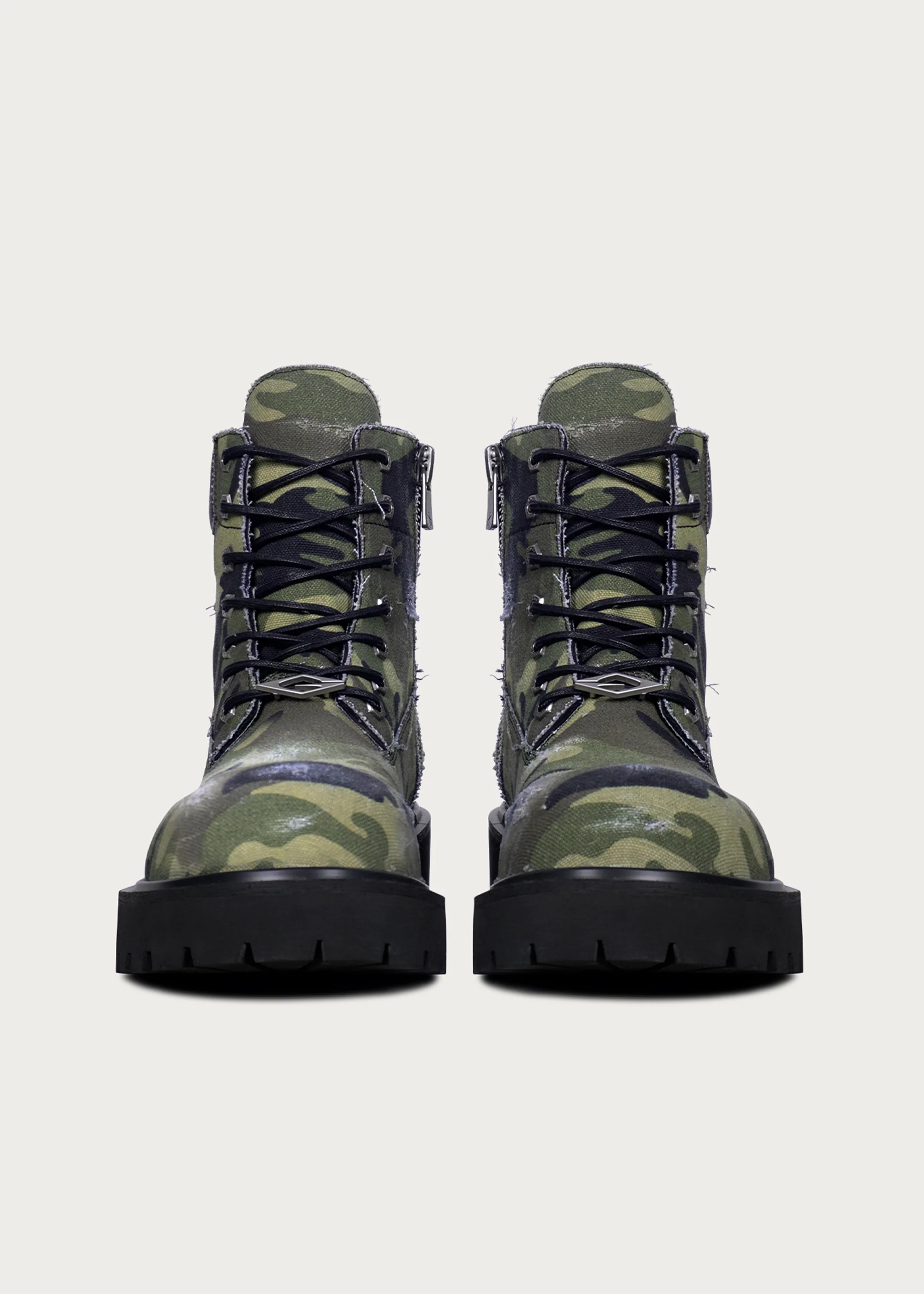 Camouflage Workwear Combat Boots - Image 3