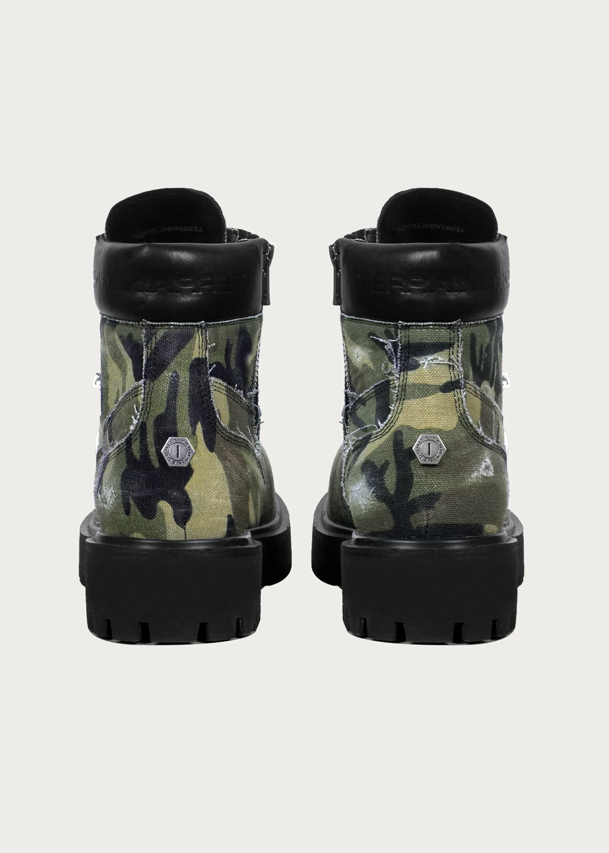 Camouflage Workwear Combat Boots - Image 4