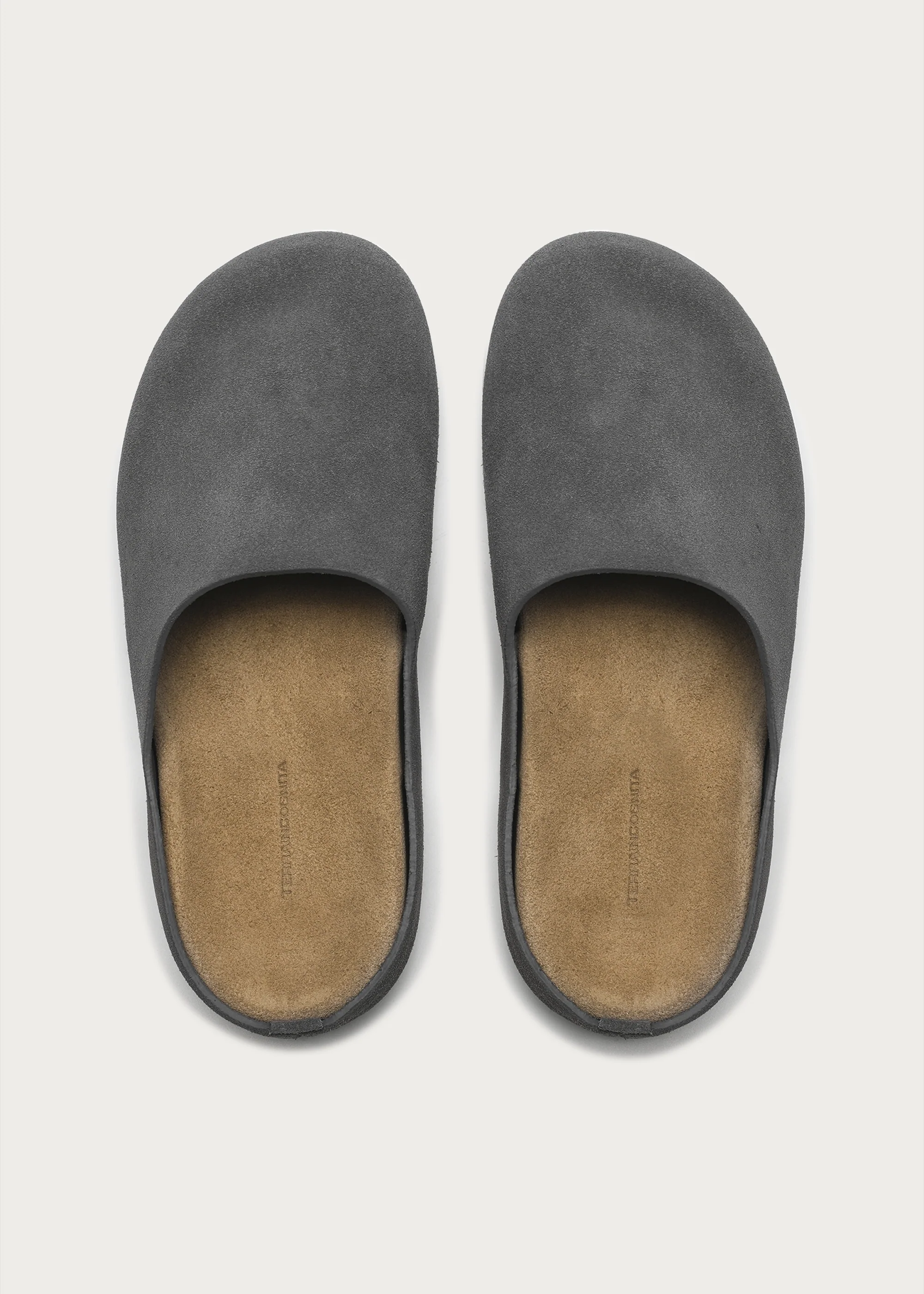Cloud-Feel Suede Clogs Smog Gray - Image 3