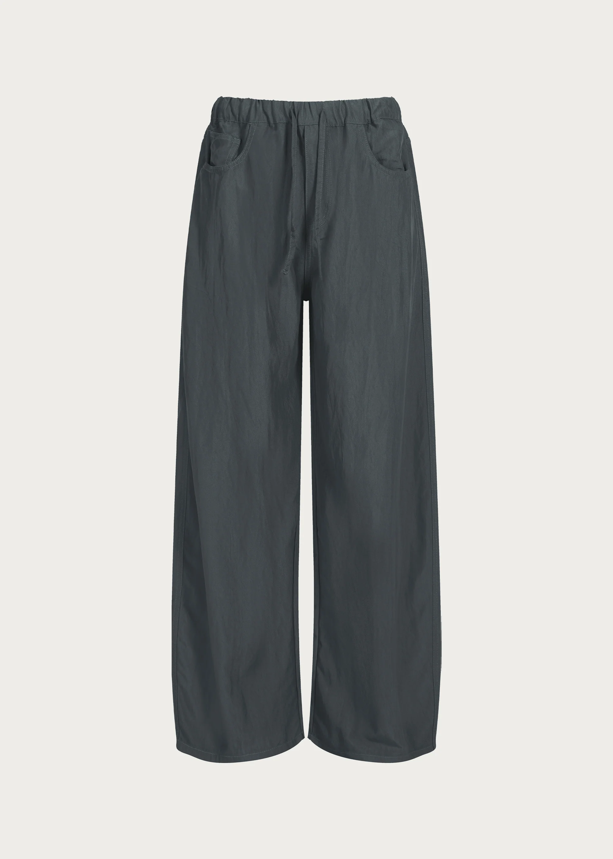 Drapey Drawstring Casual Trousers