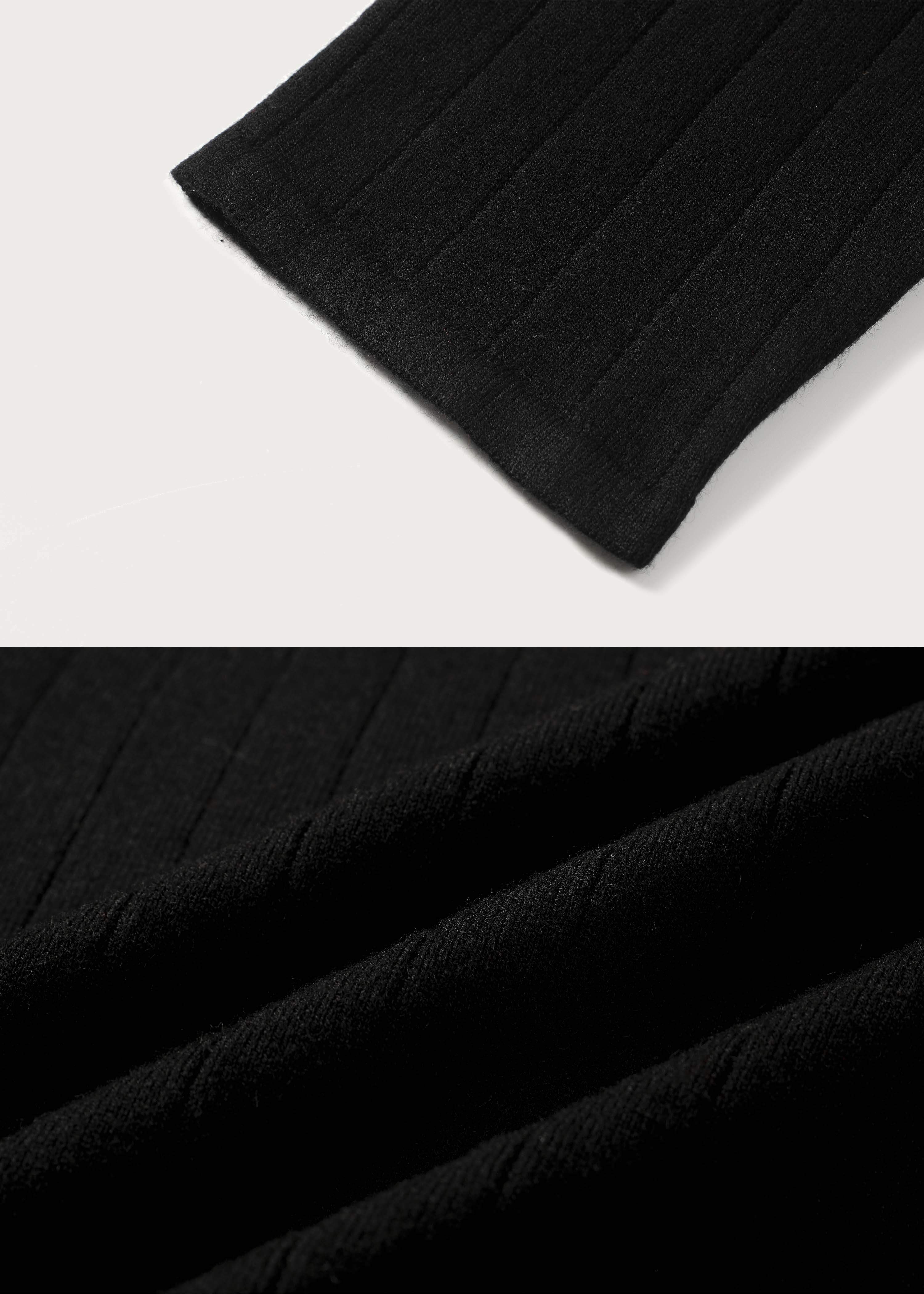 Half-placket long-sleeve knit polo shirt - Image 6