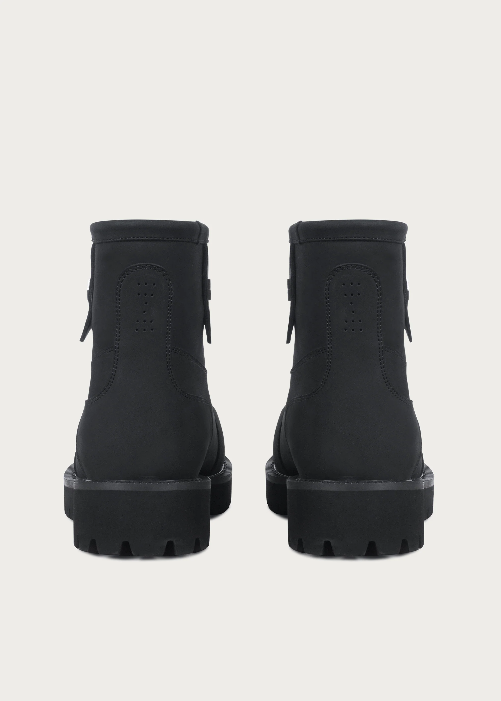 Fleece Mid-Top Snow Boots Matte Black - Image 8