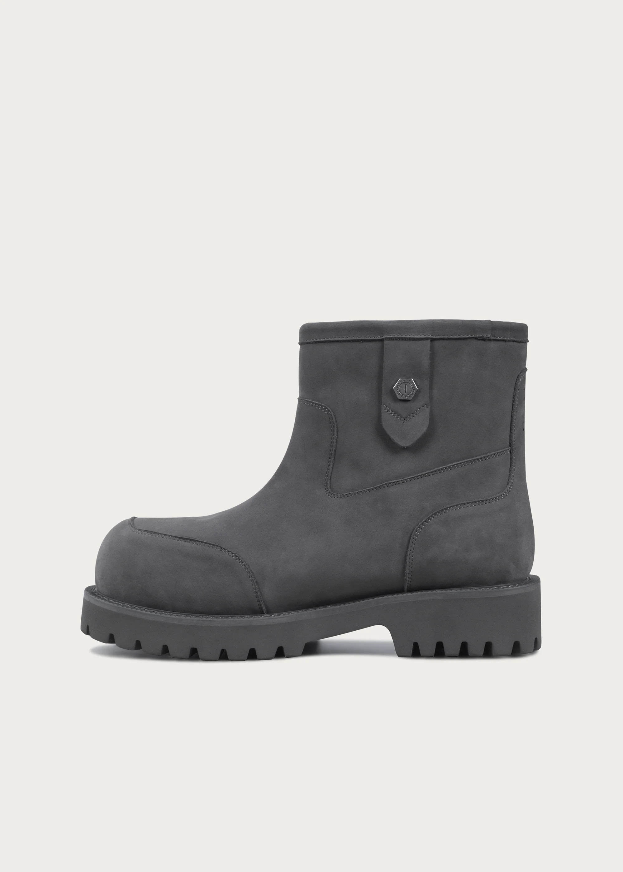 Fleece Mid-Top Snow Boots Misty Gray