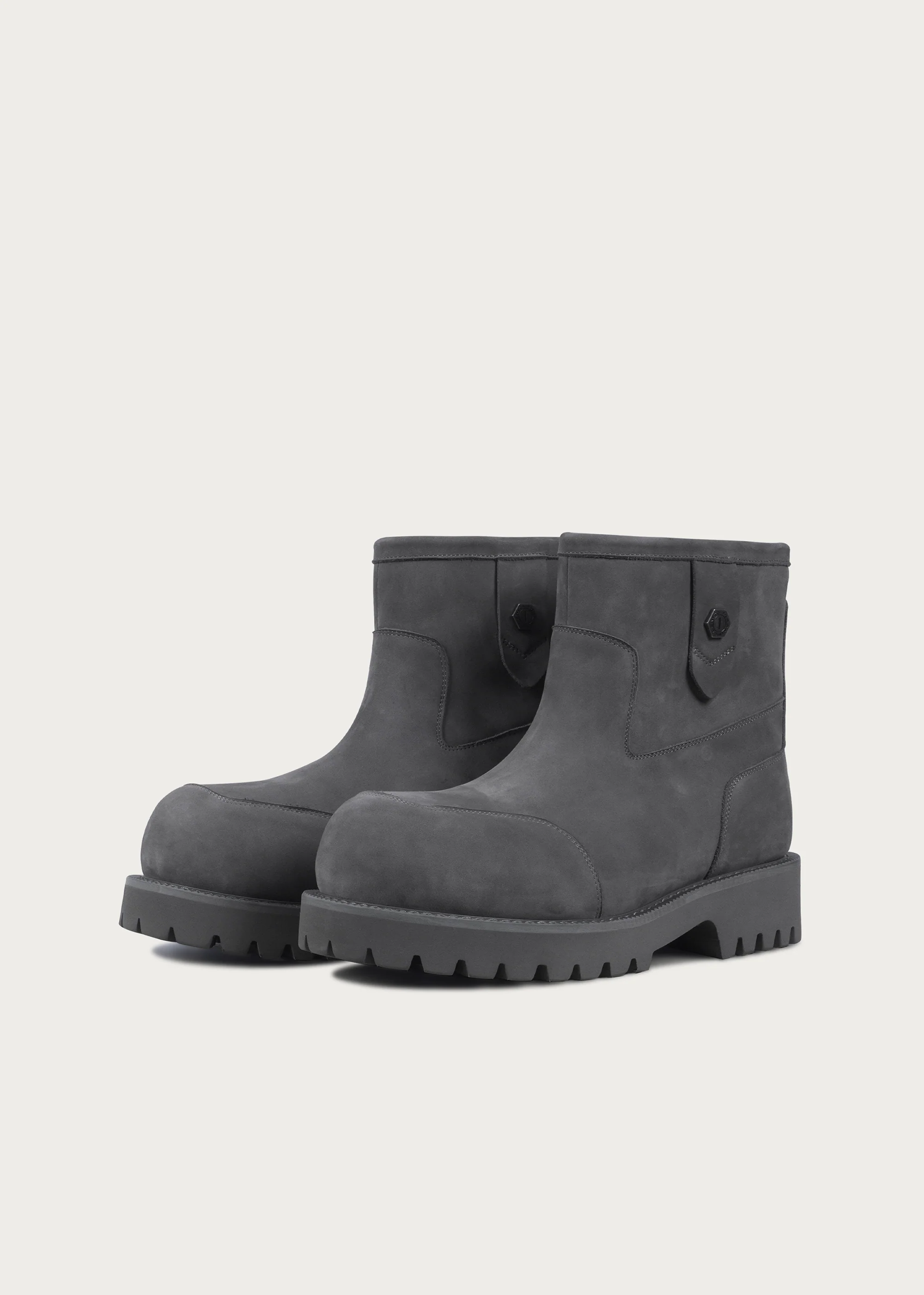 Fleece Mid-Top Snow Boots Misty Gray - Image 5