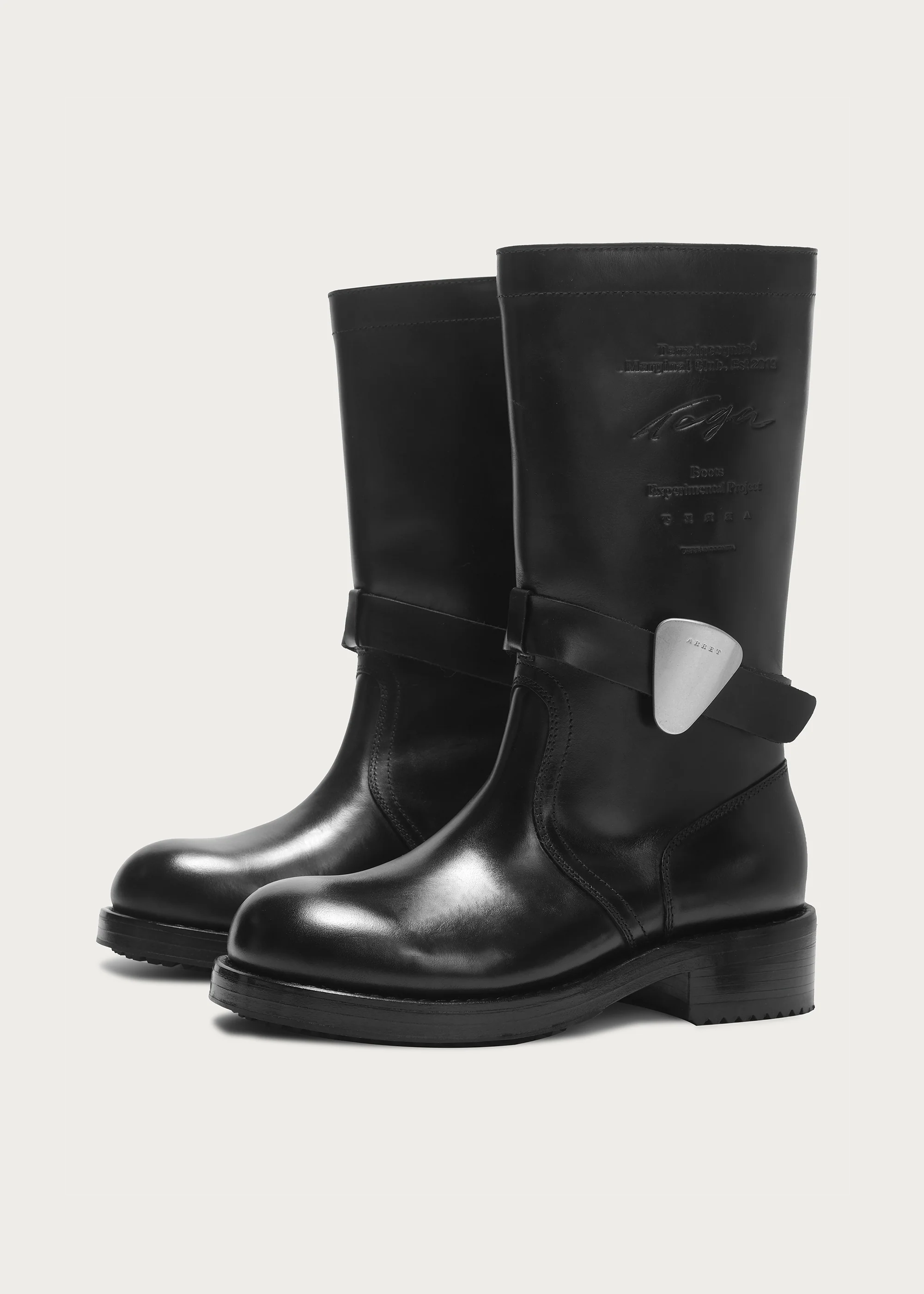 Leather Mid-Calf Boots - Image 5