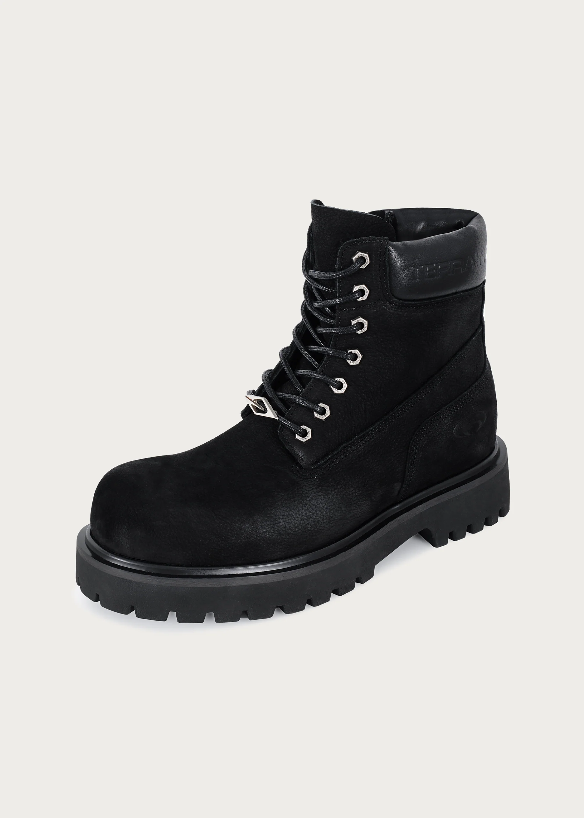 Cowhide Workwear Boots Black - Image 5