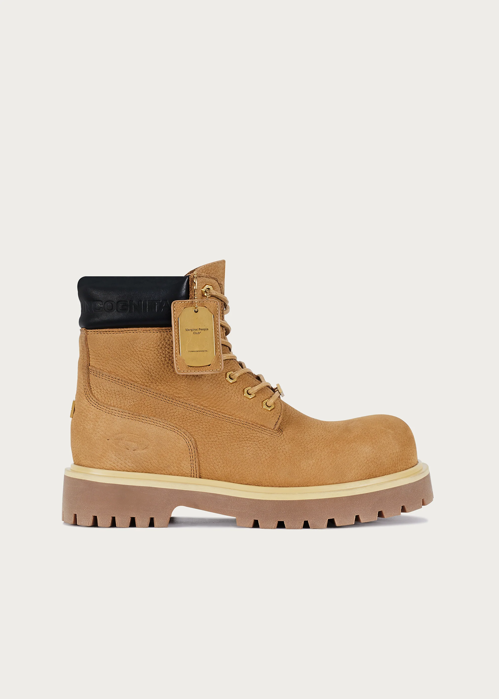 Cowhide Workwear Boots Khaki - Image 10