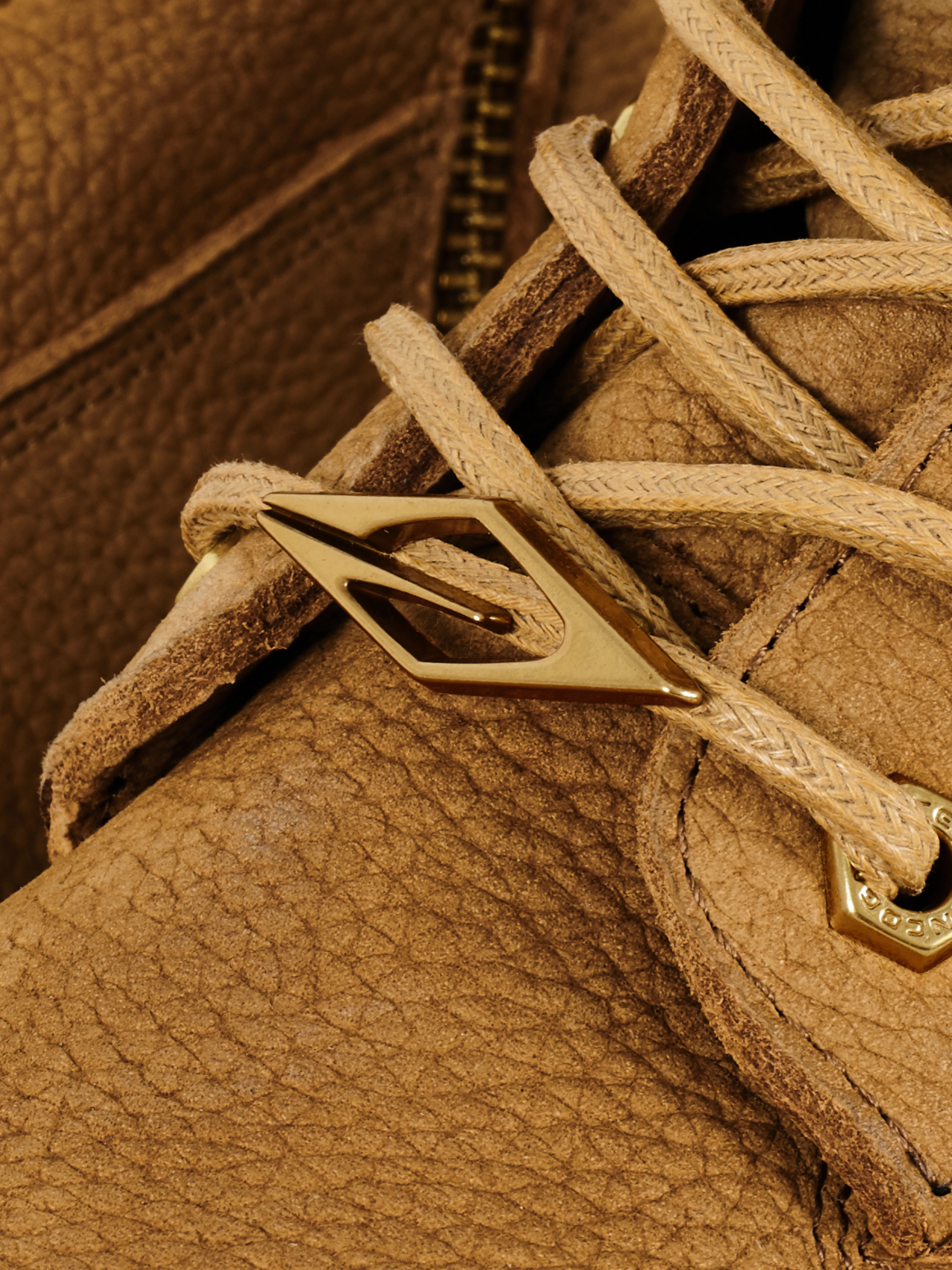 Cowhide Workwear Boots Khaki - Image 3