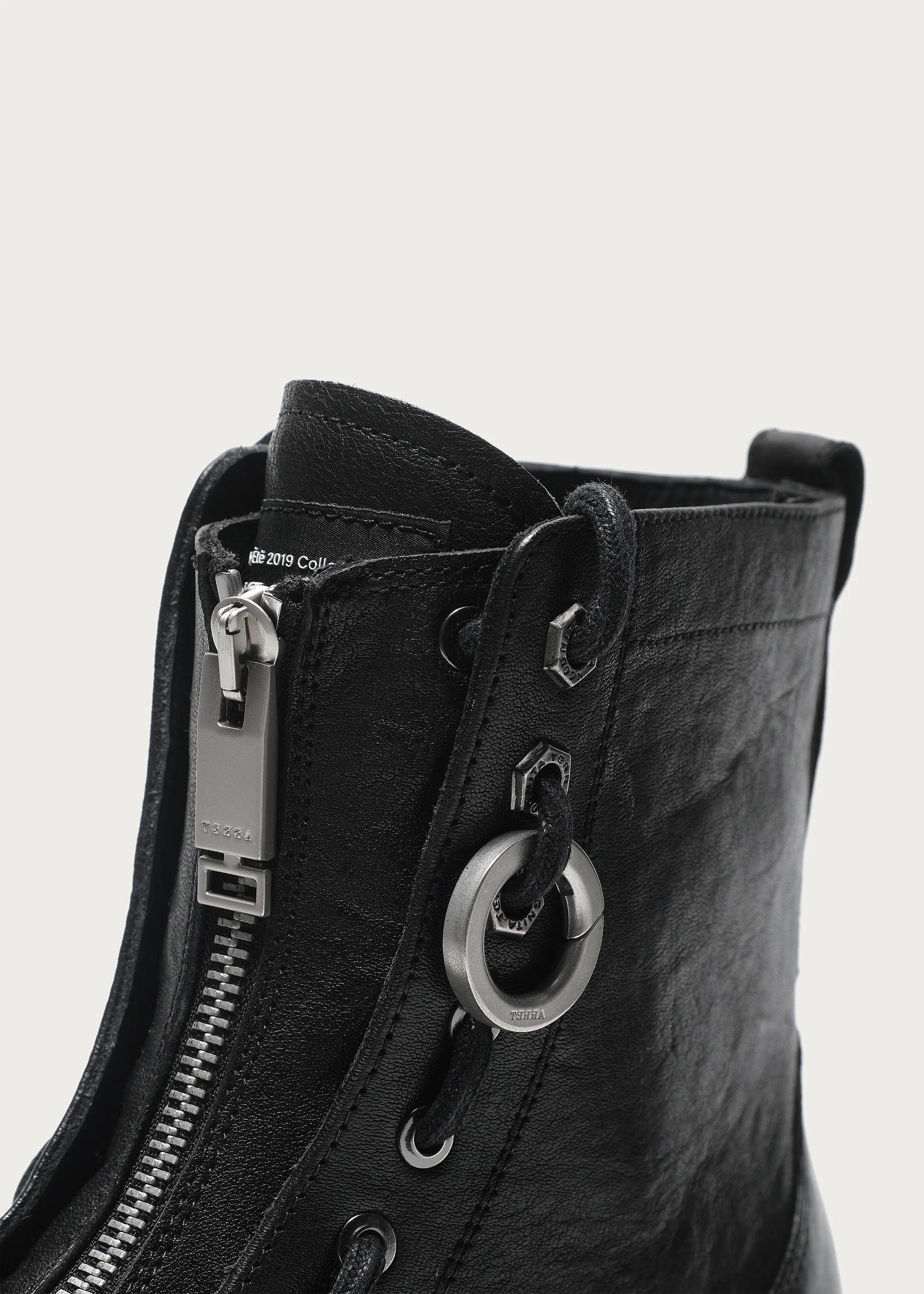 Horsehide Zipper Workwear Boots Black - Image 8