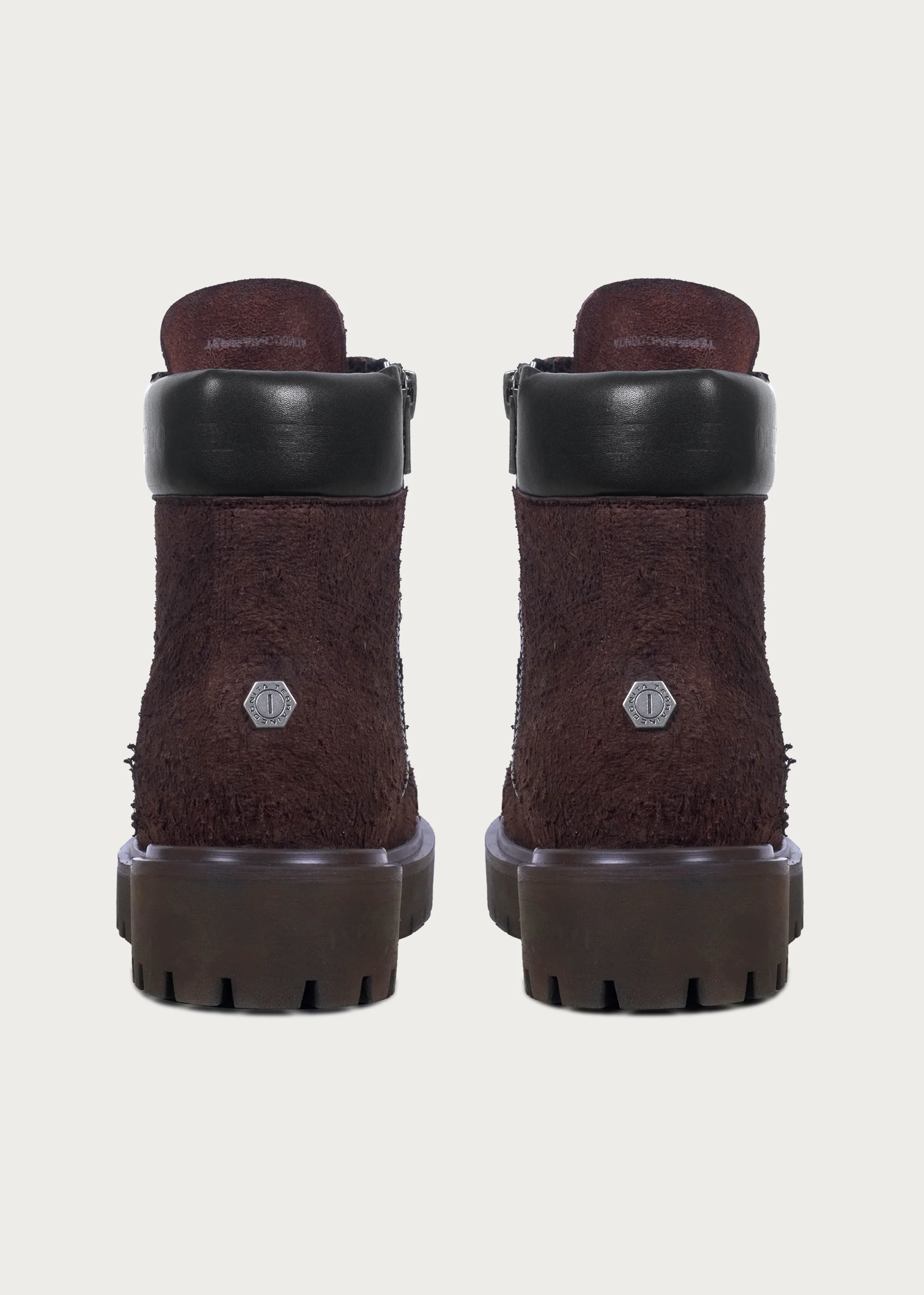 Suede Workwear Boots Brownish Red - Image 8