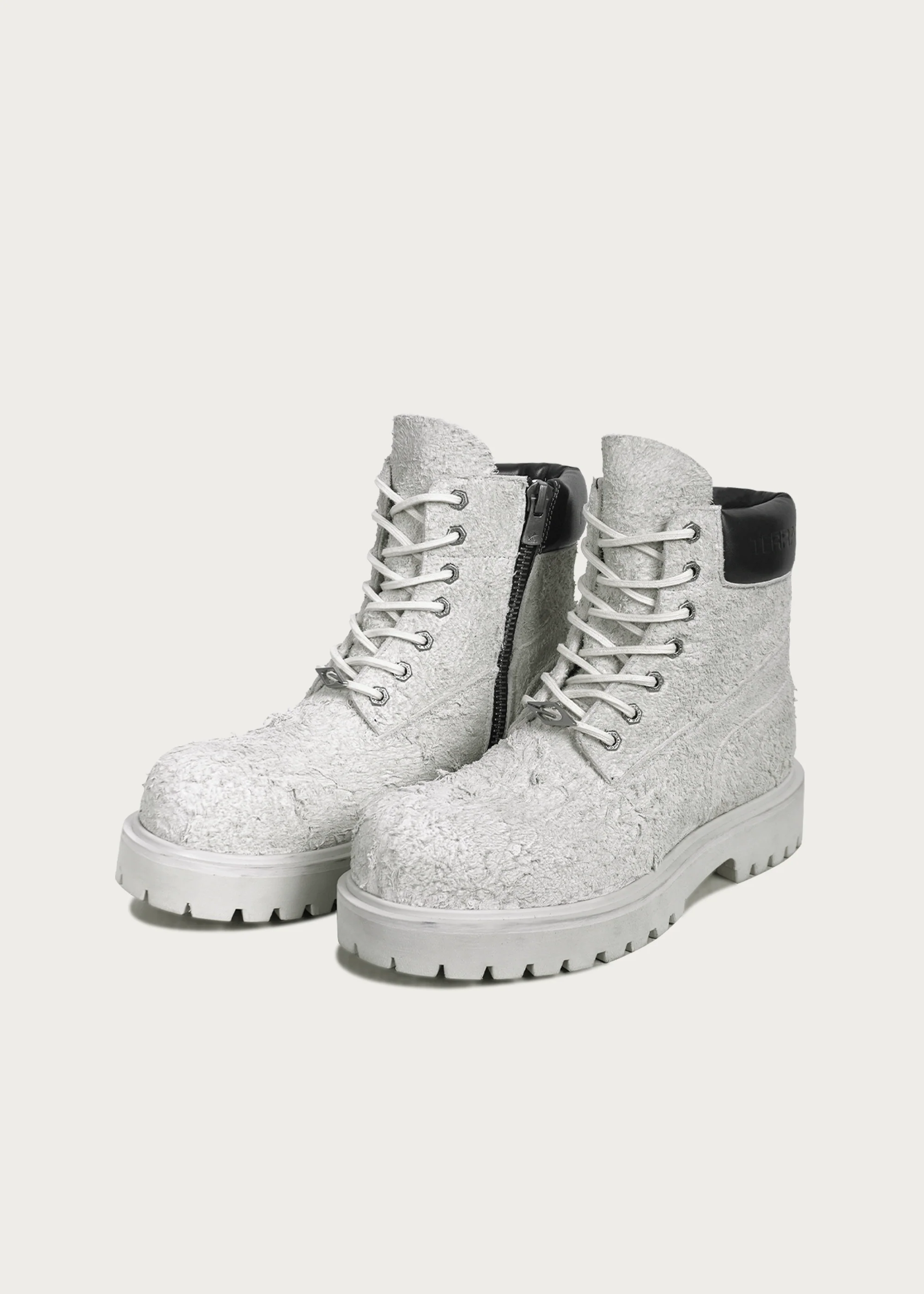 Suede Workwear Boots Cloud Gray - Image 4